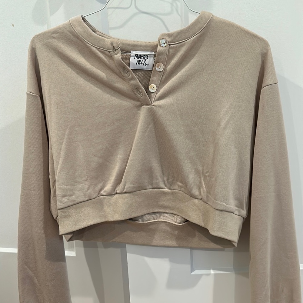 Princess Polly cropped sweatshirt